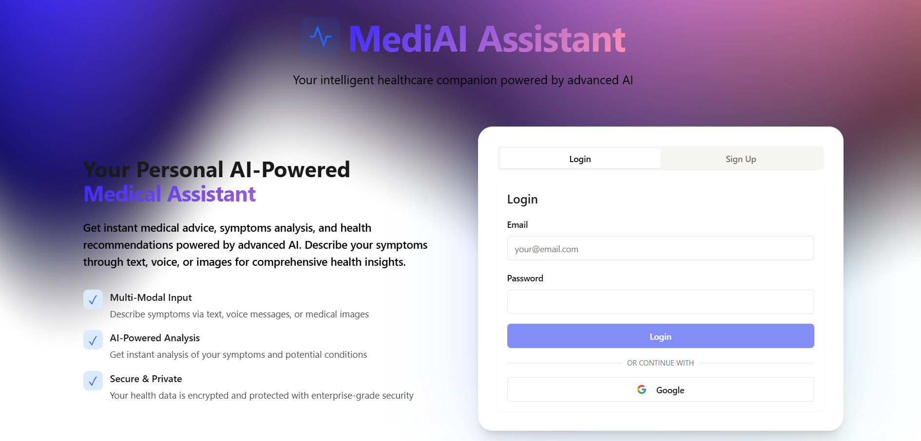 Medi AI – Health Assistant